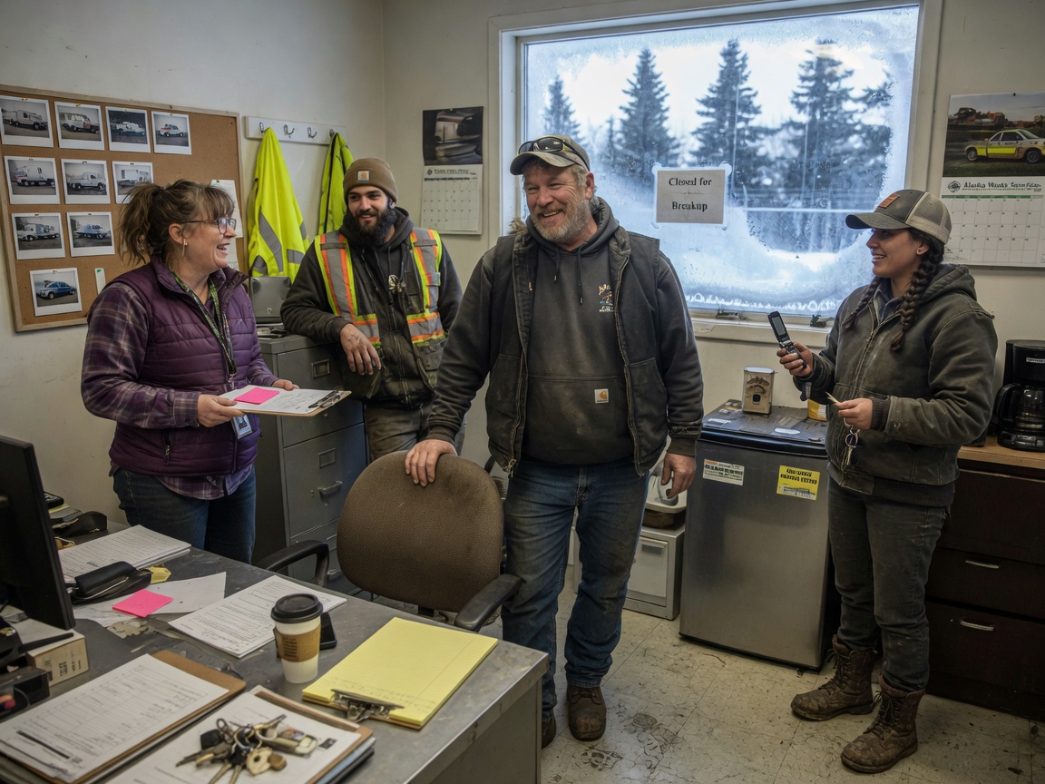 The Anchorage Dumpster Rental team at work in Anchorage